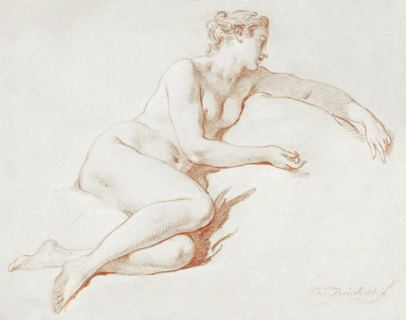 Reclining Female by Francois Boucher